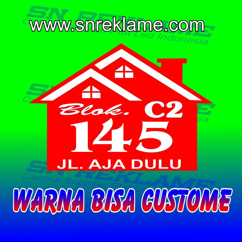 Nomor Rumah Acrylic Classic