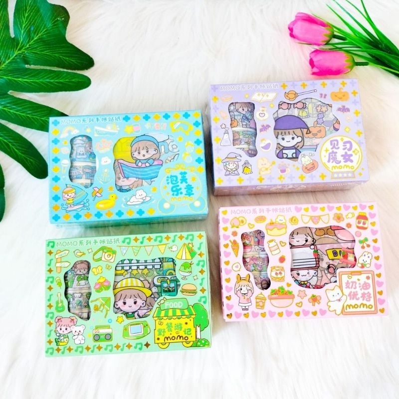 [DAPAT 2 PACK] STICKER MOMO + TAPE