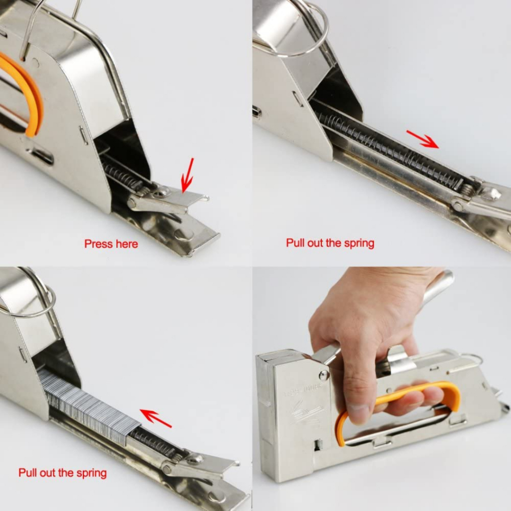 RAPIDE Staple Stapler Gun Tacker R23 - Staples Hekter Gun Tembak Manual Sofa, Jok Motor, Kursi Kayu