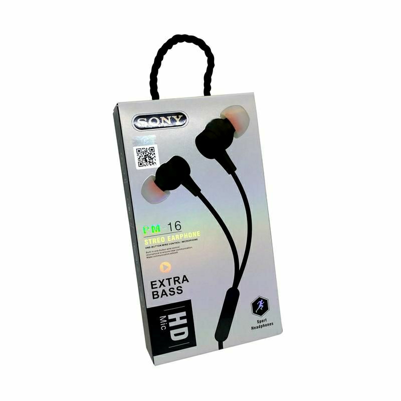 Headset PM-16 Earphone stereo music and bass