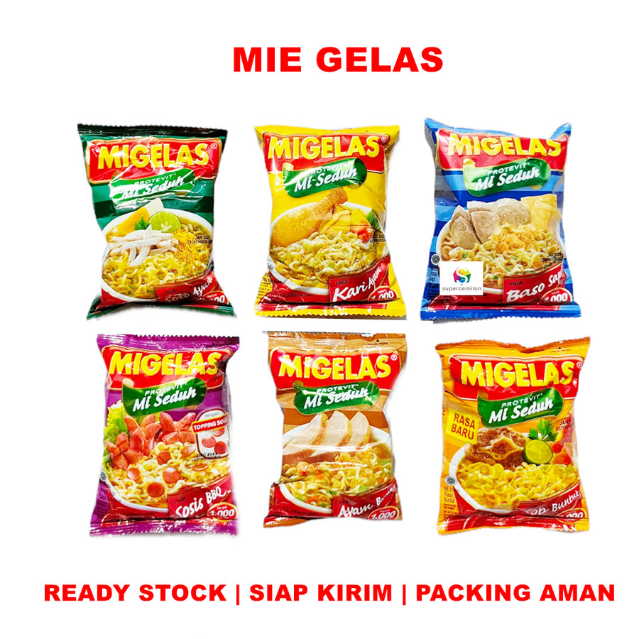 

MIGELAS - Mi Gelas Mie Instan Praktis (Satuan) - Ayam Bawang