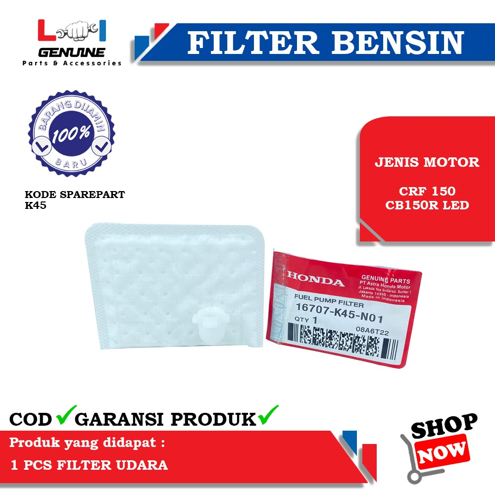 -LOI- FILTER BENSIN/PAMPERS BENSIN CRF, CBR150 LED K45