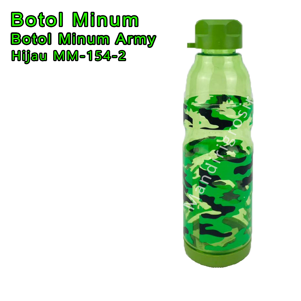 Botol Plastik* Botol Minum* Motif Army* 700ml* MM-154-2