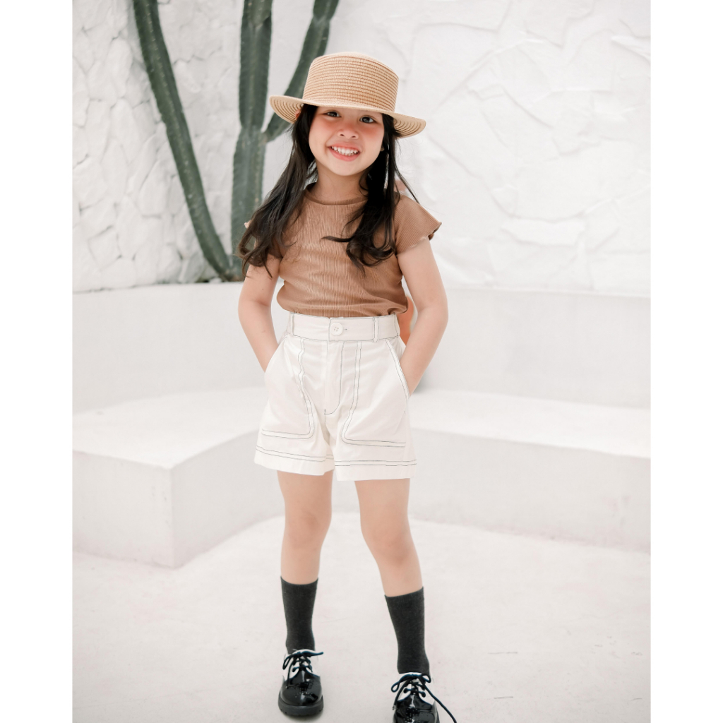 Hunny Bunny MYURI PANTS | Celana Anak | Celana Pendek Unisex | Celana Katun Anak | Celana Polos Anak