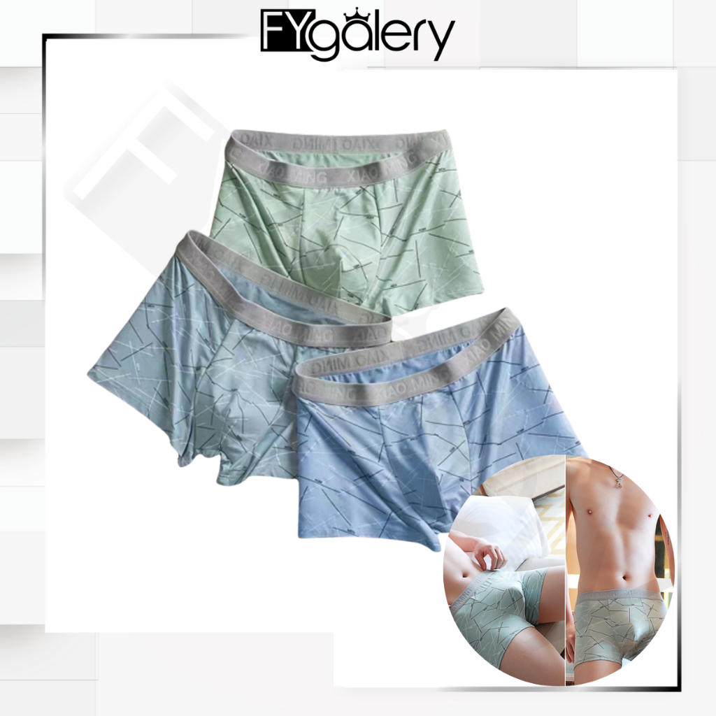 FYGALERY W247 Boxer Munafie Pria Celana Dalam Men Underwear Murah