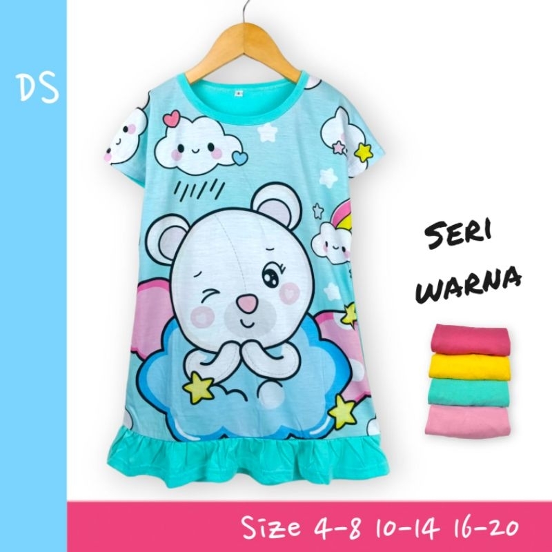 DASTER ANAK PEREMPUAN DEDINA 16/20 7-9 TAHUN SLIDE