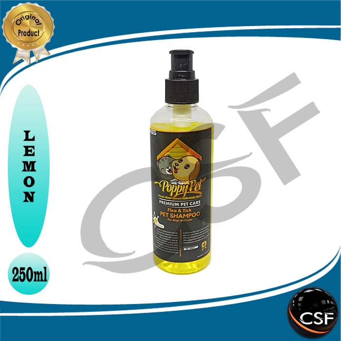 Shampoo Kucing &amp; Anjing POPPY PET Wangi Premium Pet care 250ml
