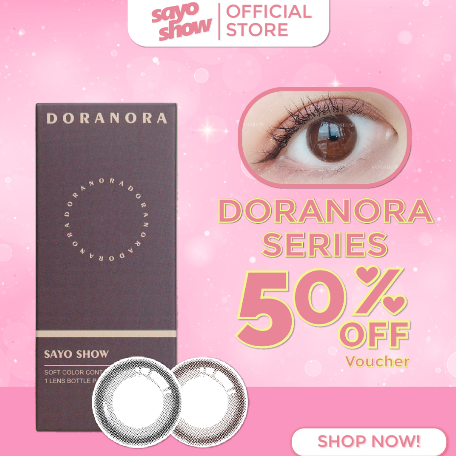 SAYOSHOW - Softlens DORANORA Normal, Minus 1.00 S/D 8.00 (14 mm)