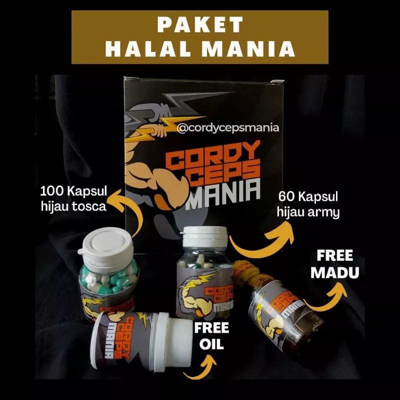 (PROMO)TERLARIS SUPLEMEN PENAMBAH STAMINA  | CORDYCEPS MANIA