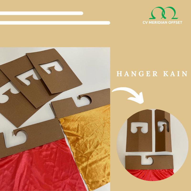 Hanger Gantungan Kain Tekstil/Hanger Sample Kain/Hanger Textile dan Garment Warna Coklat