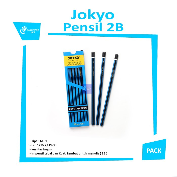 

JOYKO - Pensil Tulis Kayu 2B 6161 - LUSIN