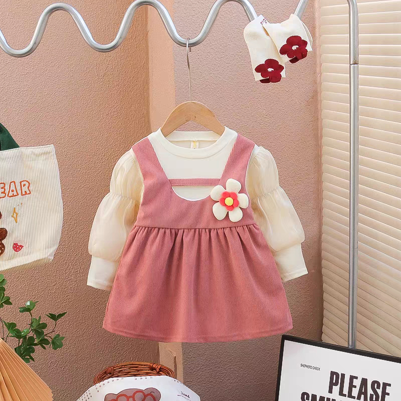 Bayi - 2 Tahun | Dress Jang Mi Style Korea - Dres Fashion Korean Baby Baju Anak Perempuan Kualitas Import Gaun Overall Babycinnamon