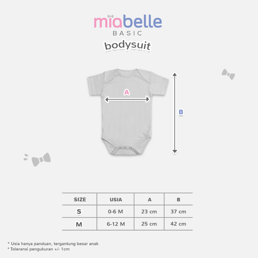 Miabelle Basic Bodysuit - Jumper Bayi