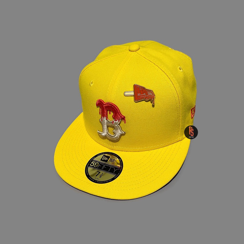 TOPI NEW ERA ORIGINAL 5950 ICYPOP BOSTON RED SOX YELLOW RED