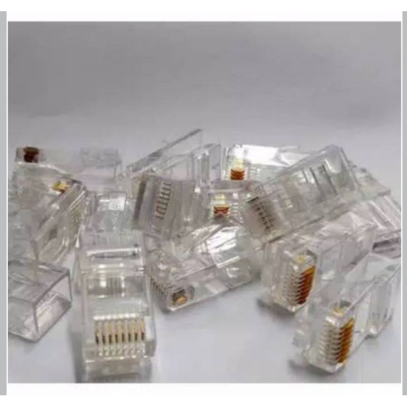 Rj45 cat5e Eyota /Kepala Connector Rj45 isi 100 pcs