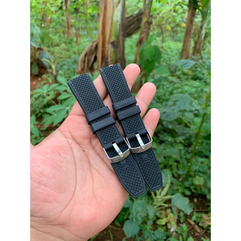 Strap tali jam tangan karet rubber new model Size 22mm