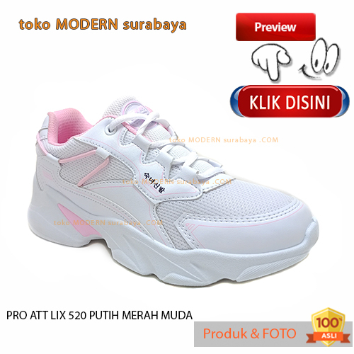 Sepatu wanita sepatu olahraga casual sneakers tali PRO ATT LIX 520