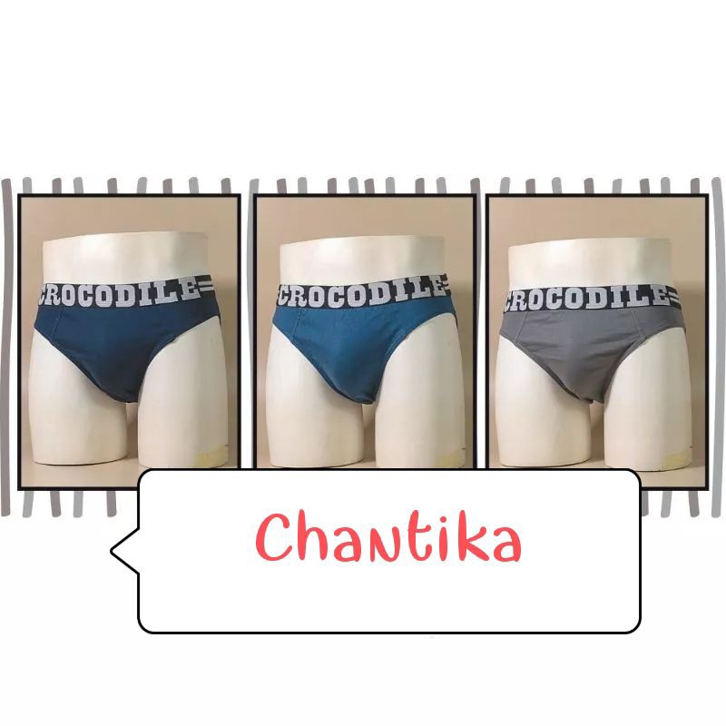 Crocodile cd pria Brief 521 - 251 Sekotak isi 3 Pcs