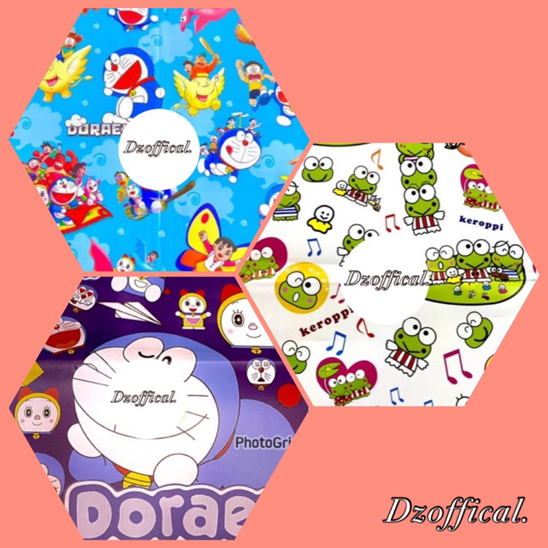 

KERTAS KADO GLOSSY ISI 1 LEMBAR DORAEMON DORA KEROPI RILAKUMA KEROP