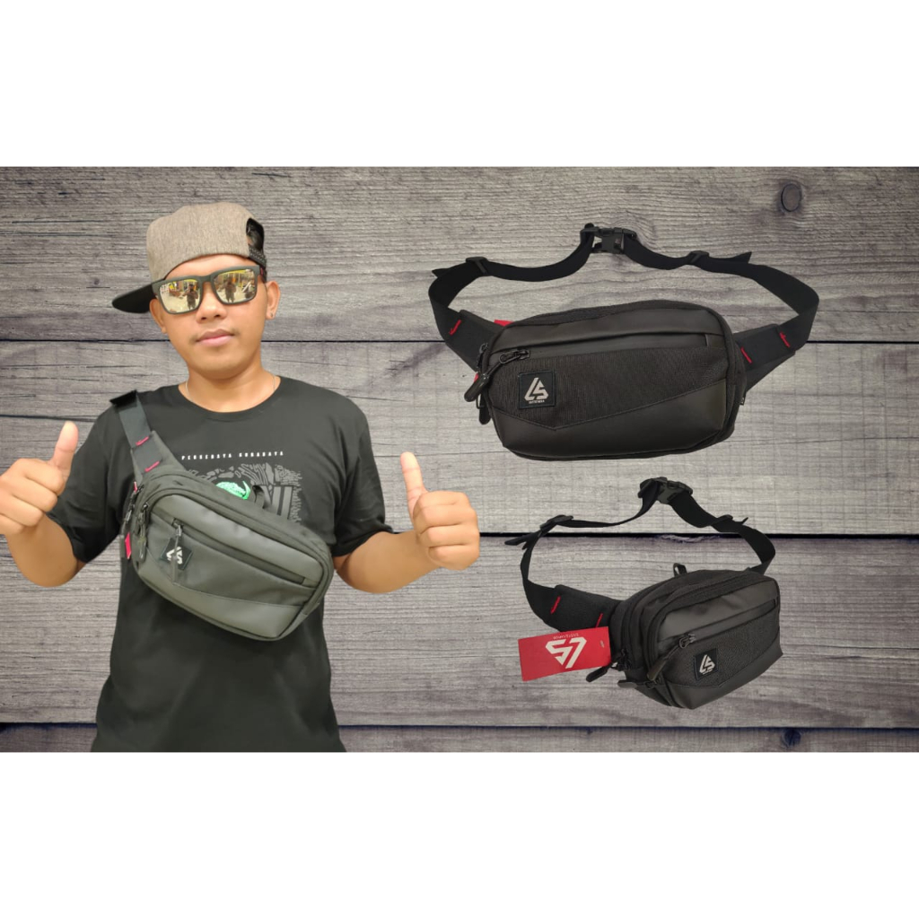 tas waisbag pria / tas slempang pria / tas samping pria