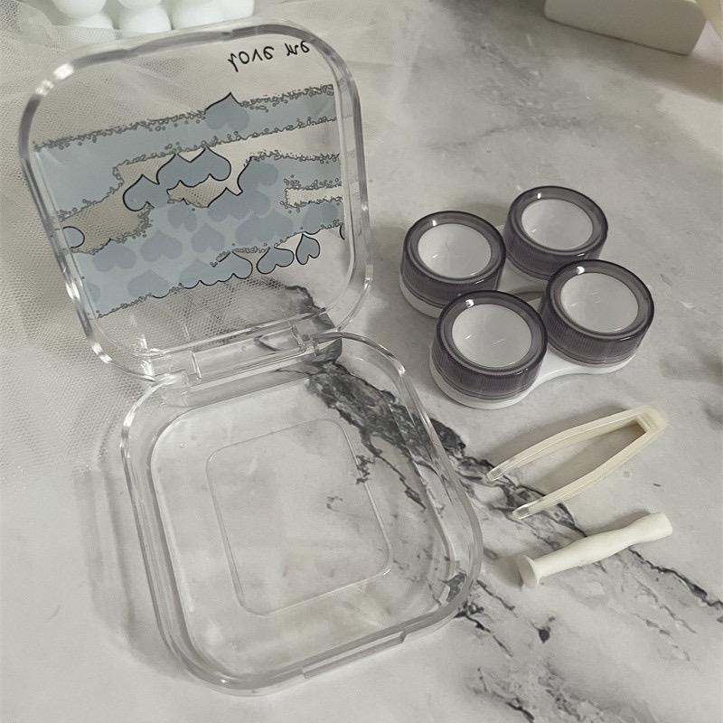 KOTAK SOFTLENS 4.0 LOVE GOLD SILVER / TEMPAT SOFTLENS / TRAVEL KIT SOFTLENS