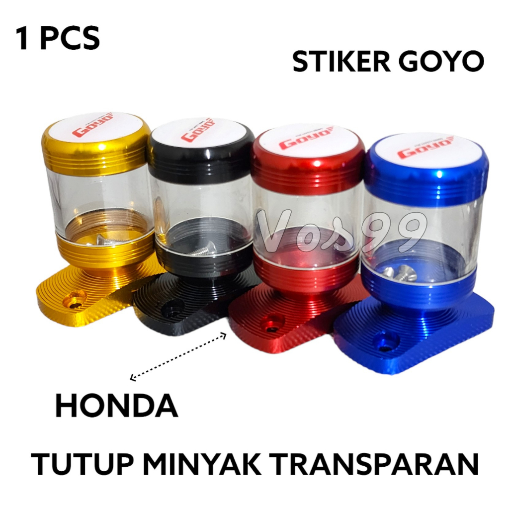 Tutup Minyak Rem Stempel Kaca Transparan Honda