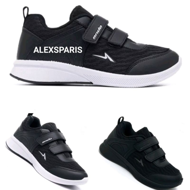 Promo Sepatu Ando Adrina-Zora Velcro Uk 29-36 Sneakers Anak Sekolah