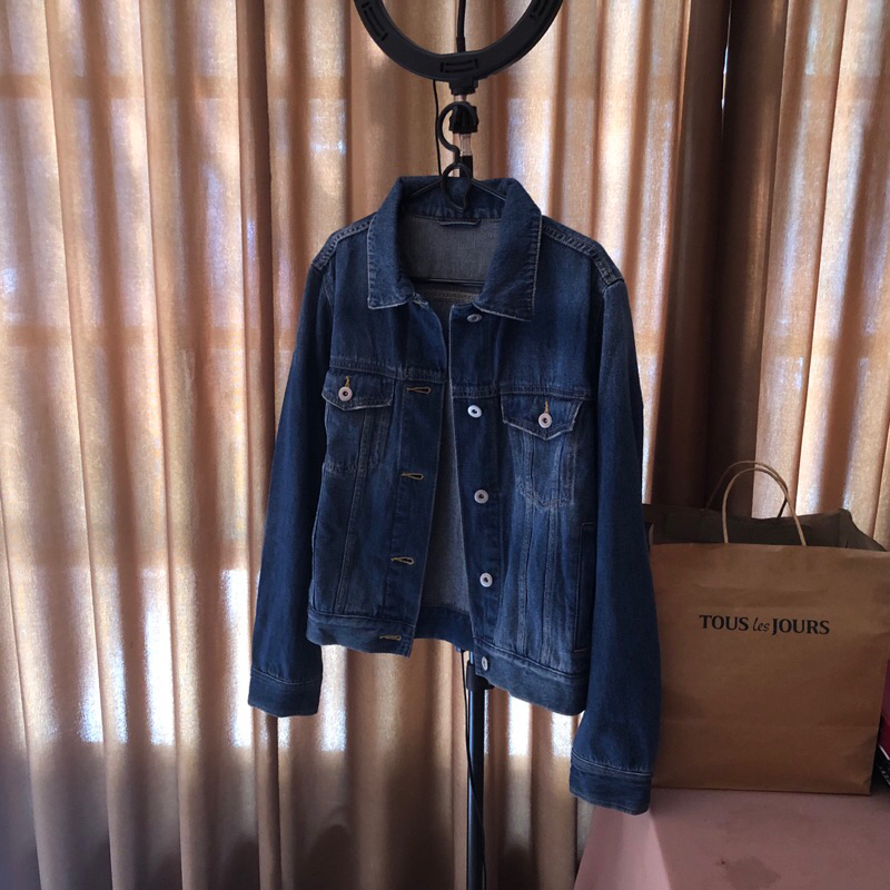 GU by Uniqlo Denim Jacket Original - Jaket Jeans GU by Uniqlo