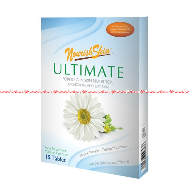 Nourish Skin Ultimate 15tablet Suplemen Collagen Complex Untuk Kulit Wajah Muka Noursihskin Makanan Kesehatan