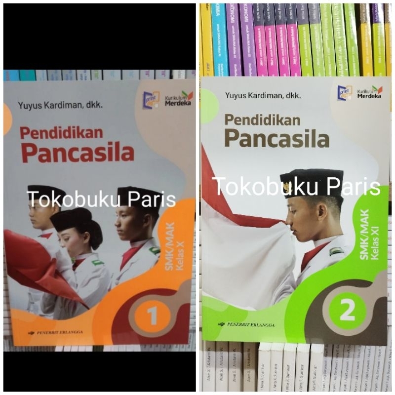 ORI Buku Pendidikan Pancasila PPKN smk mak kelas 1 10 X, 2 11 XI Kurikulum Merdeka Erlangga