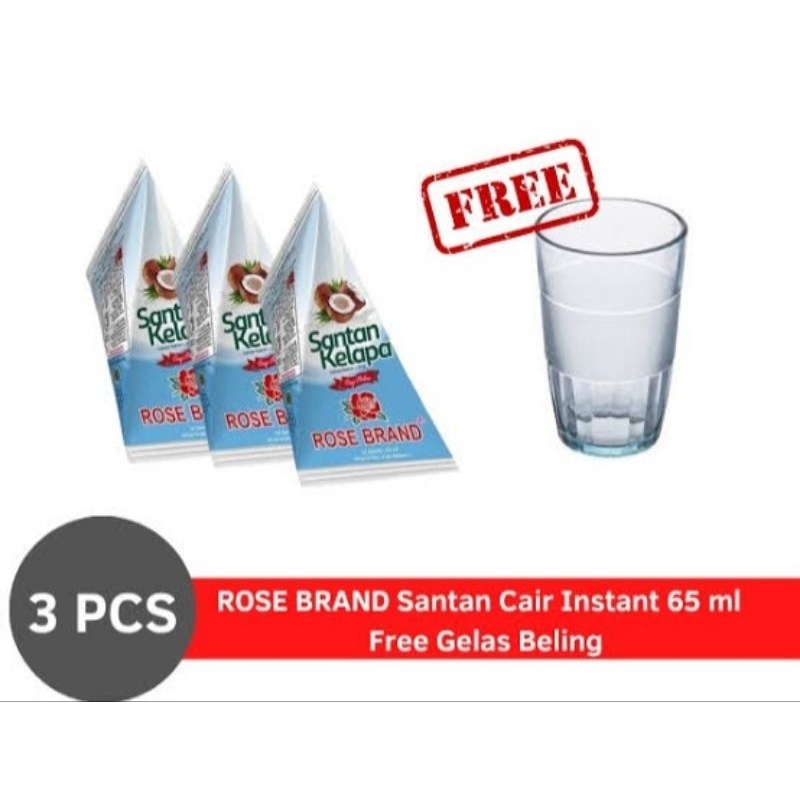 

Santen Rosebrand 65ML/ 3 pcs berhadiah gelas