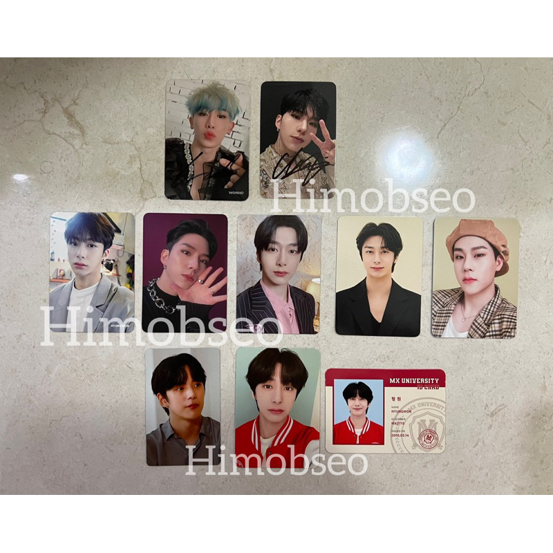 MONSTA X  & WONHO OFFICIAL PHOTOCARD
