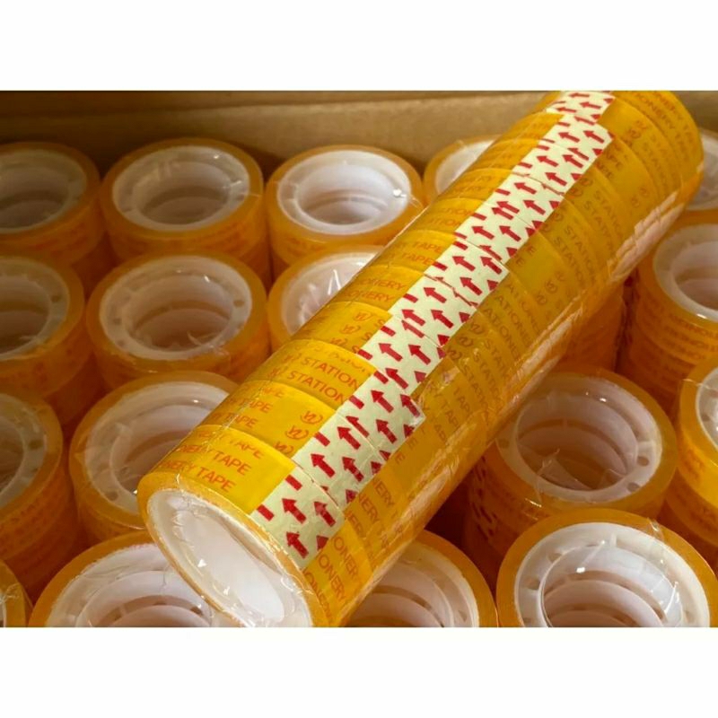 

ISOLASI KECIL GROSIR MURAH LAKBAN KADO SOLASI BUCKET 12mm × 10 Yard Satu Lusin (12pcs)
