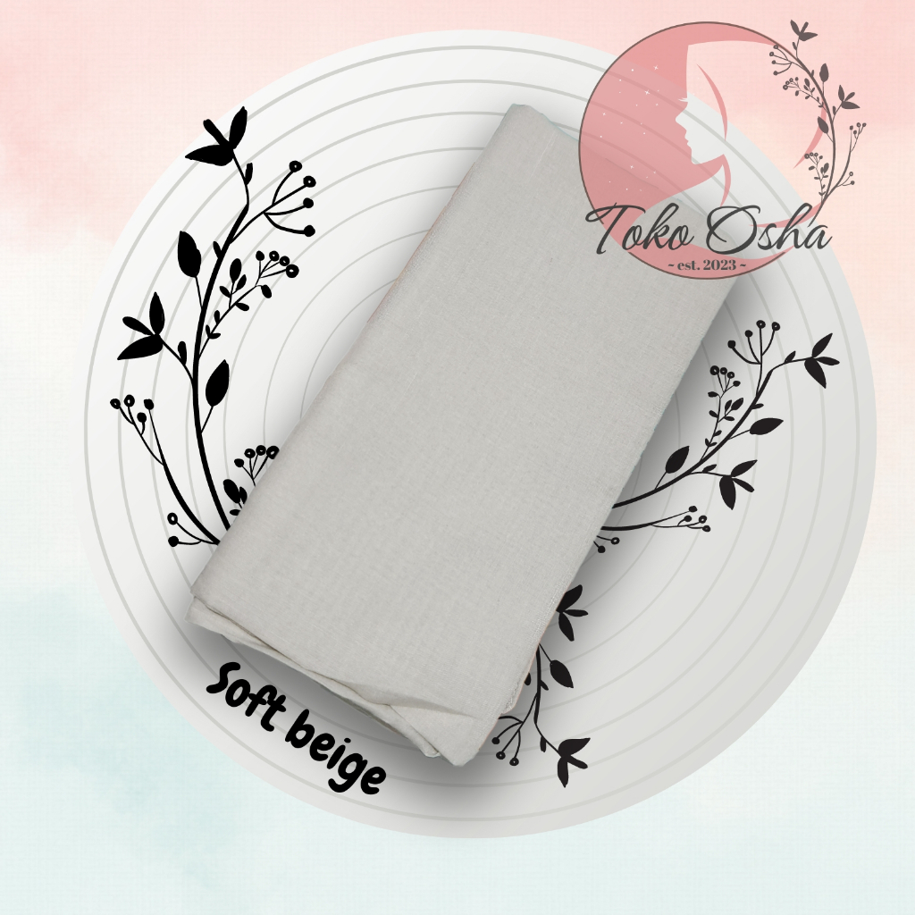 Hijab Kerudung Jilbab Basic Voal by Umama Scarf - Soft beige