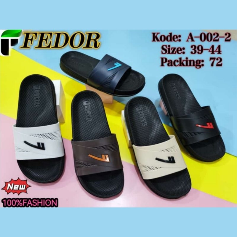 Sandal Slop Karet Pria Fedor