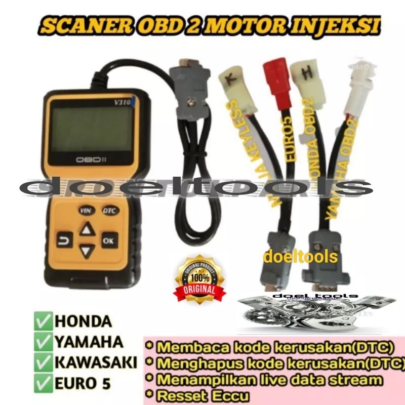 SCANNER SCANNER OBD 2 MOTOR INJEKSI Alat Servis Motor Injeksi