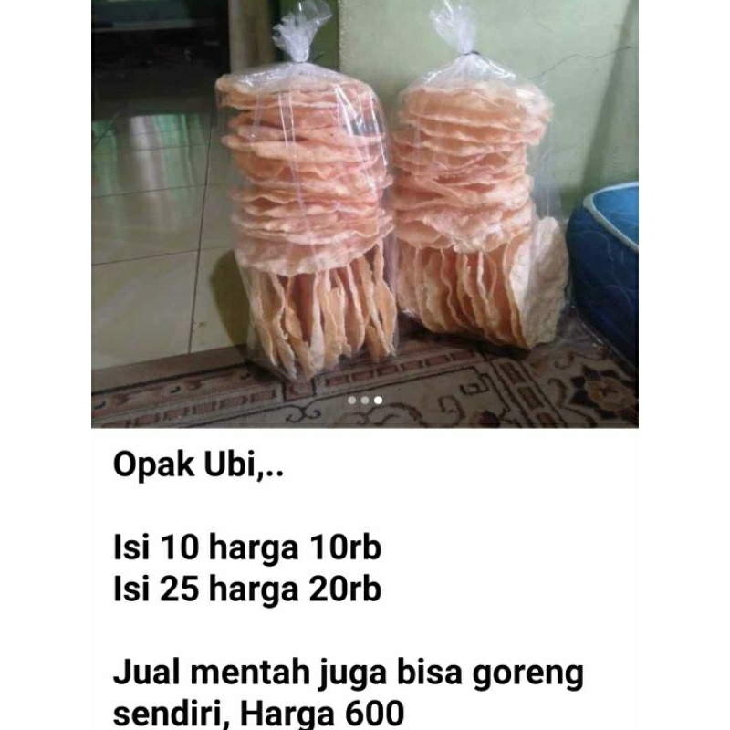 

Opak Ubi Goreng / Mentah