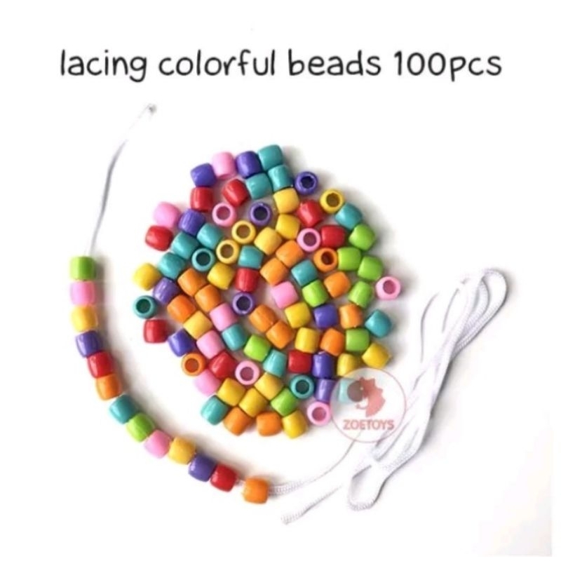 GE TOYS MERONCE MANIK 100 PC/MAINAN MOTORIK HALUS BALITA DAN ANAK/ALAT TERAPI WICARA