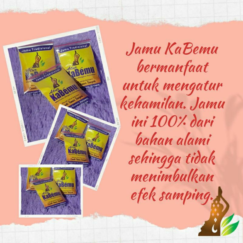 Jamu KB | KB Alami | Pil KB | KaBě | Herbal Membantu mengatur kehamilan | Atur KaBeMu