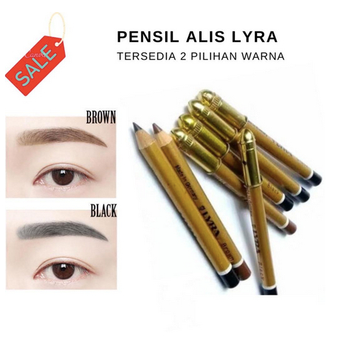 PENSIL ALIS LYRA BLACK &amp; BROWN / EYEBROW LINER