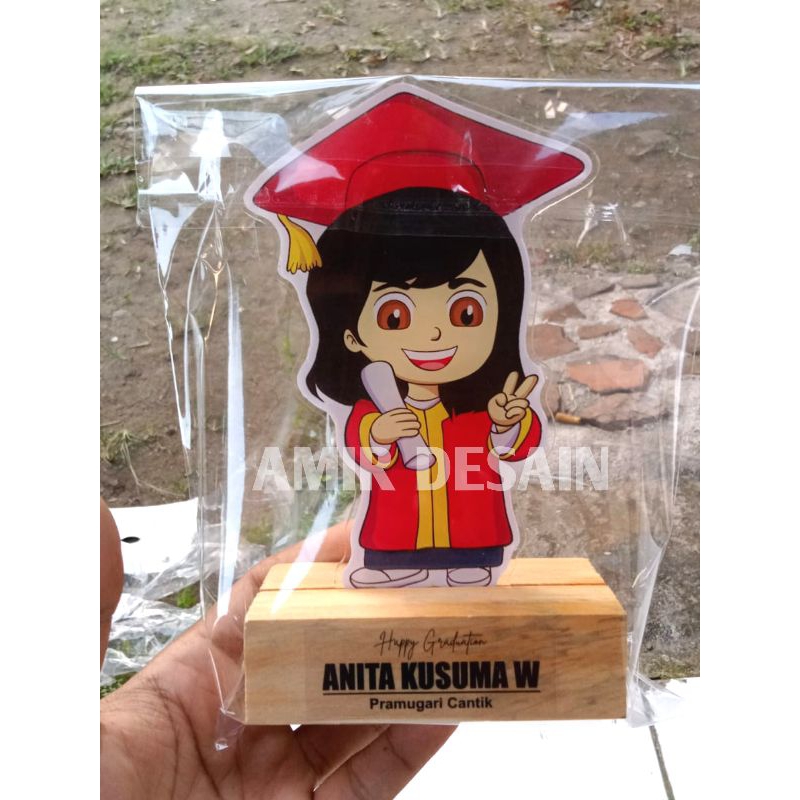 

vandel wisuda / vandel akrilik / piala wisuda / piala akrilik / piala custom nama