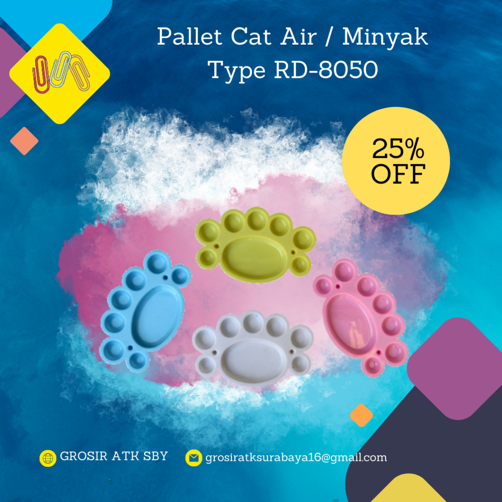 

Tempat Palet Cat Air / Color Pallete