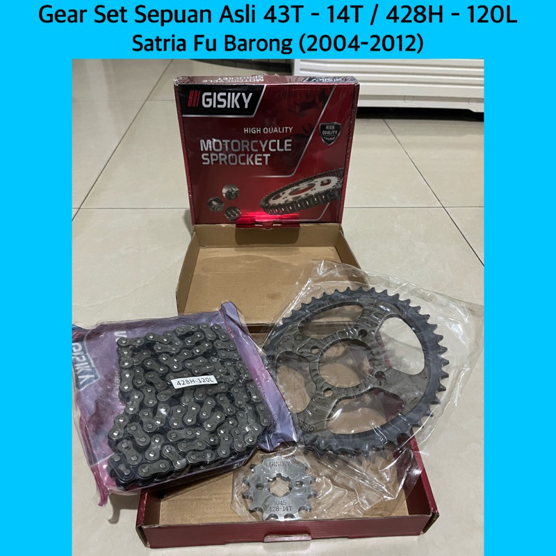 GEAR GIR SET GIR PAKET- Gigi Tarik SATRIA FU BARONG & SATRIA FU 150 LAMA