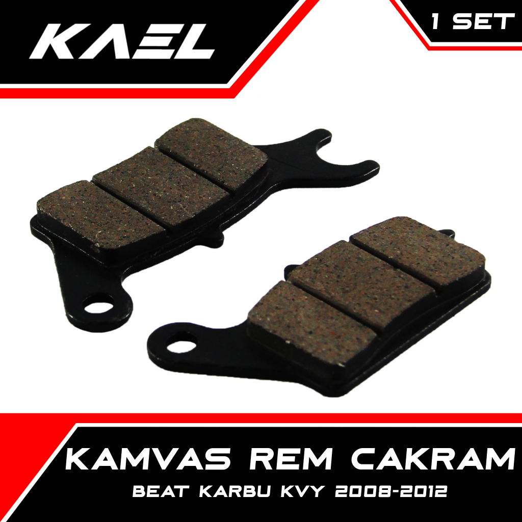 Kampas Kanvas Rem Cakram Depan Beat Karbu KVY Disc Disk Pad Discpad Diskpad