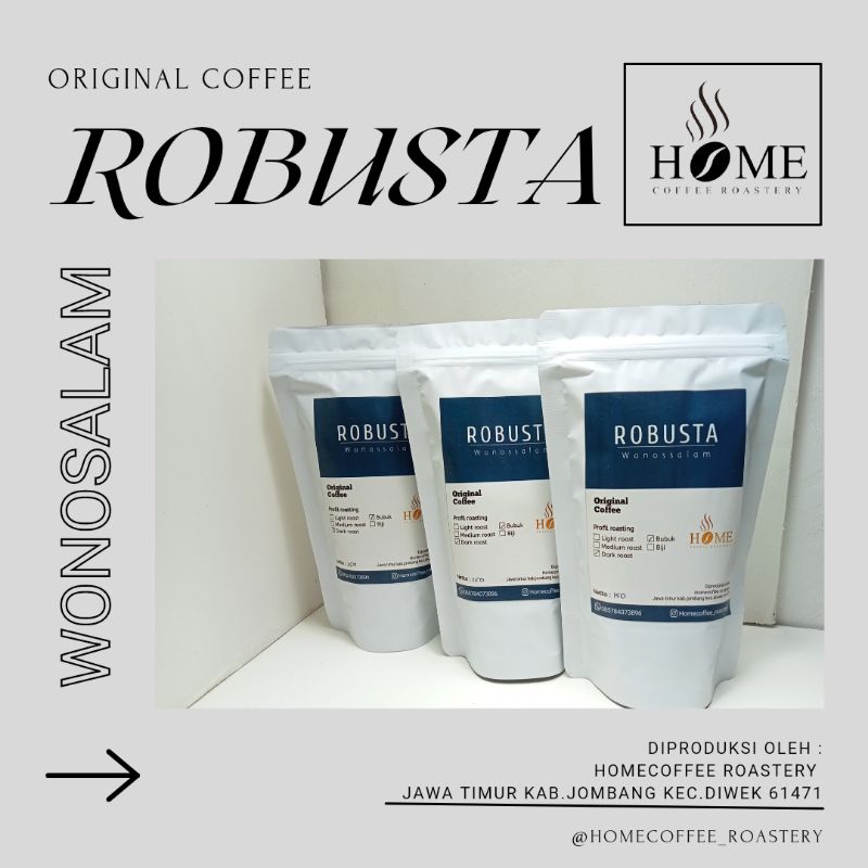 

KOPI FINE ROBUSTA WONOSSALAM BUBUK/BIJI ORIGINAL 250GRAM