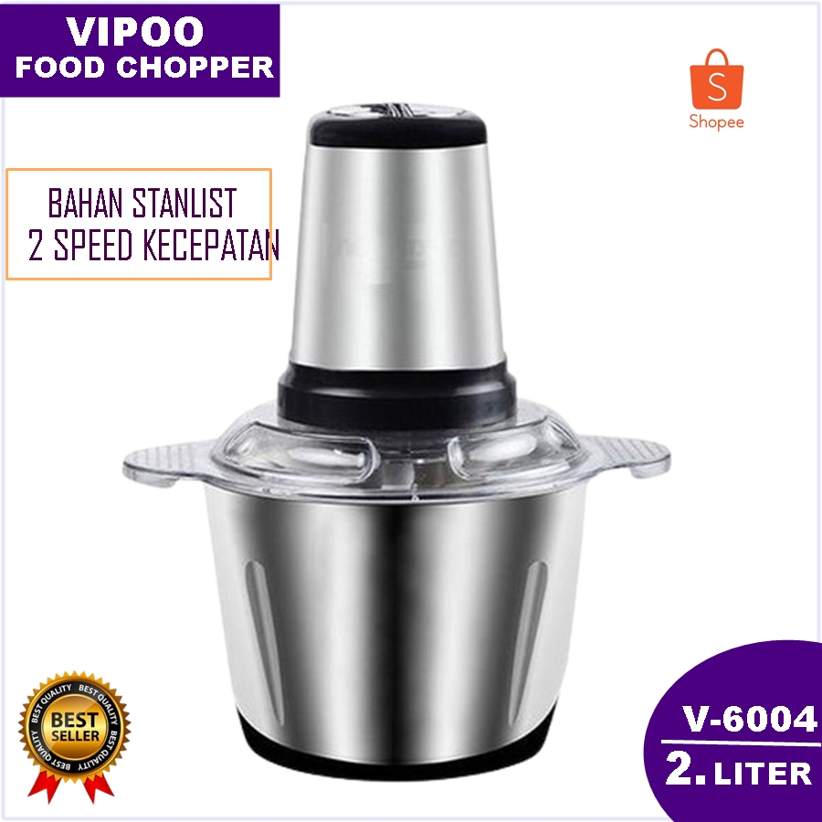 Blender chopper daging Vipoo V-6004 stainless steel