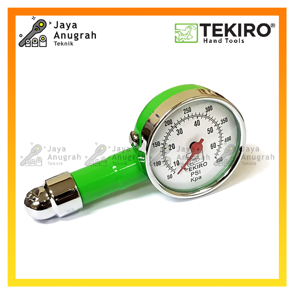 Alat Ukur Tekanan Angin Ban Tekiro Bulat 60 psi / Pengukur Angin Ban