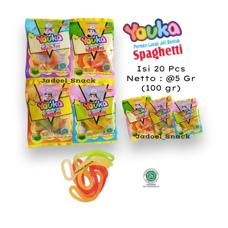 

Youka Spagetti Candy 20 X 5 Gr Rasa Buah by Jadoel_Snack