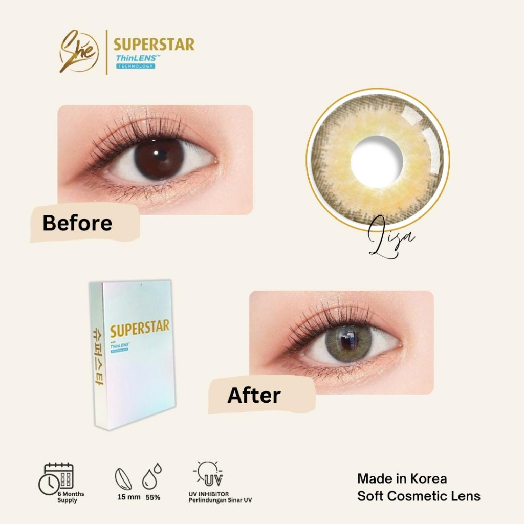 Superstar Lisa lensa warna softlens premium