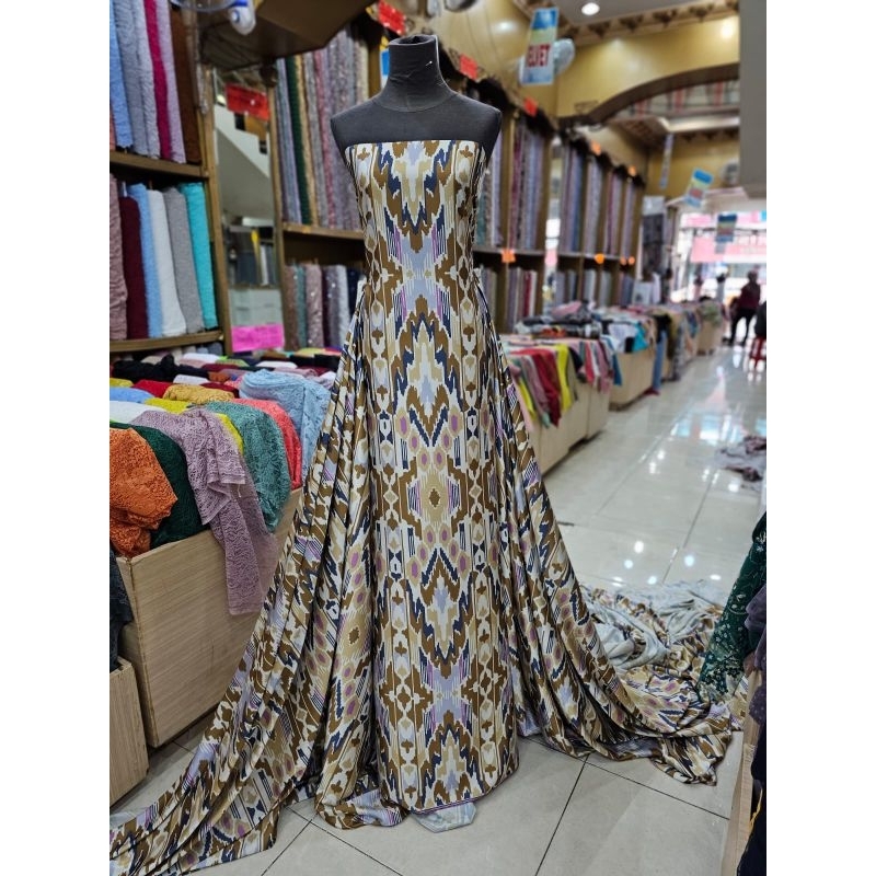 Armani silk motif etnik/Armany silk motif songket /armany silk abstrak